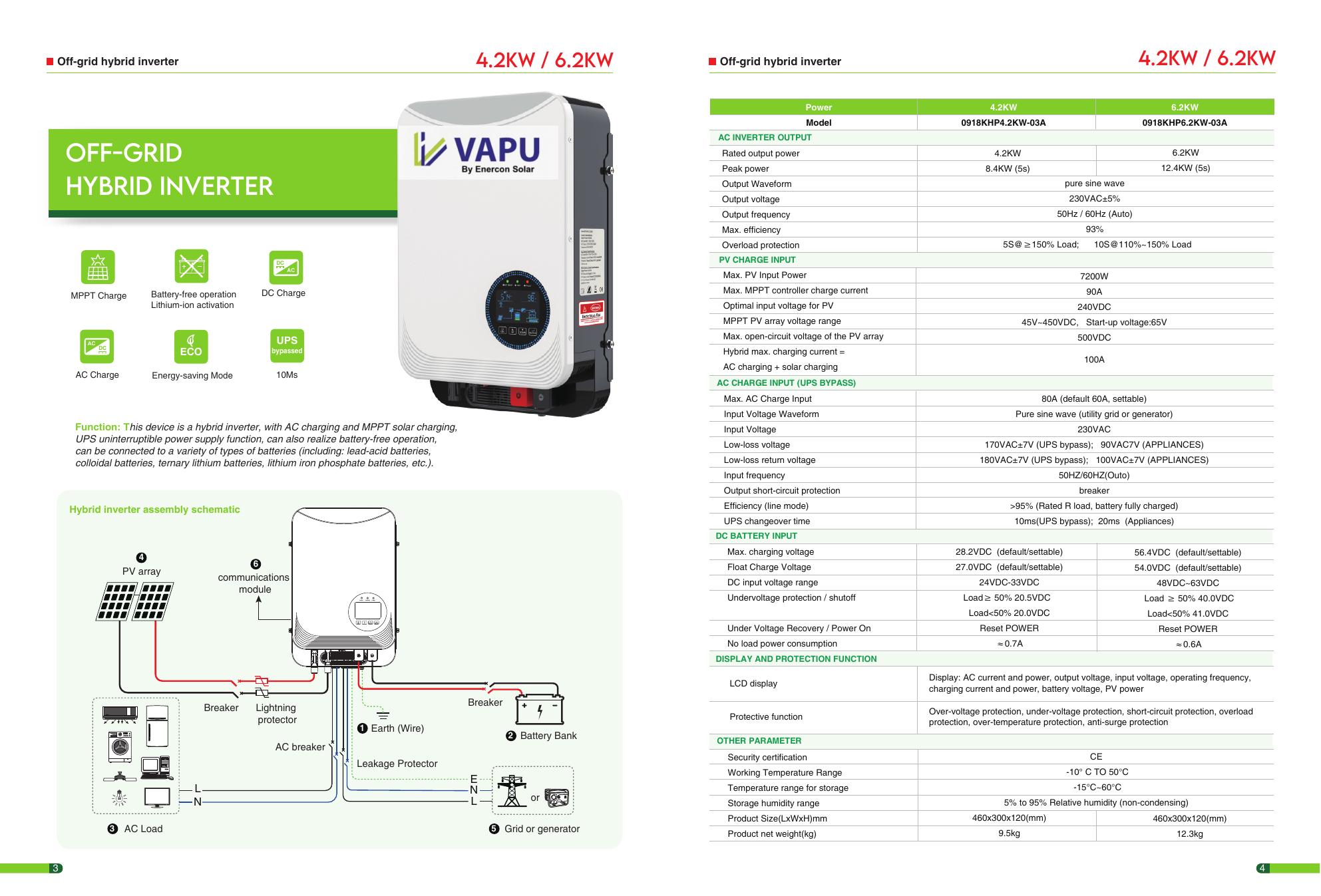 VAPU Hybrid Inverter