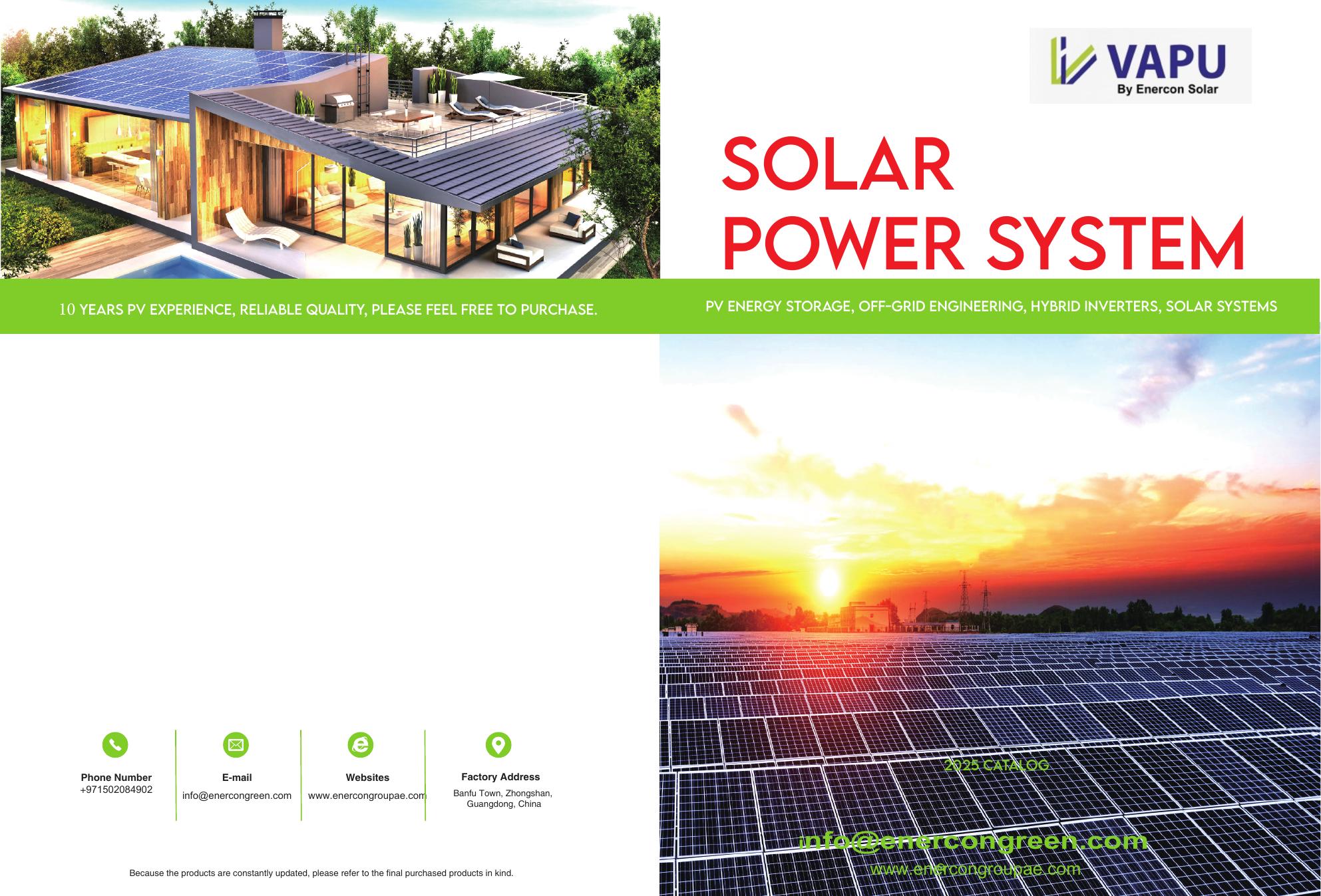 VAPU Off Grid Solar System